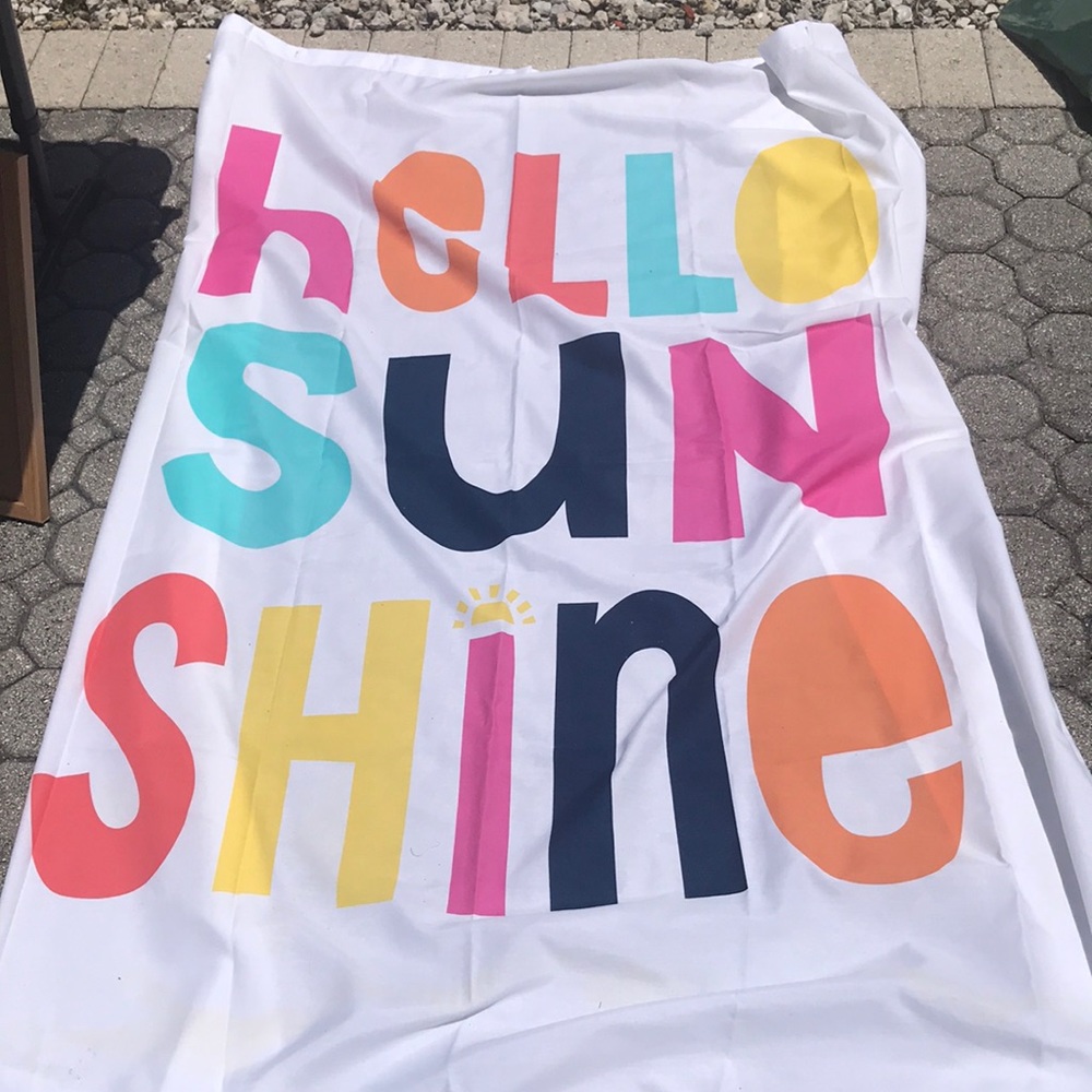Hello Sunshine shower curtain